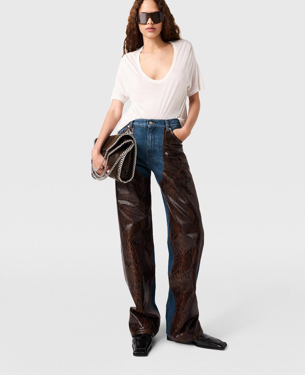 Stella Snake Panel Chaps Denim Jeans