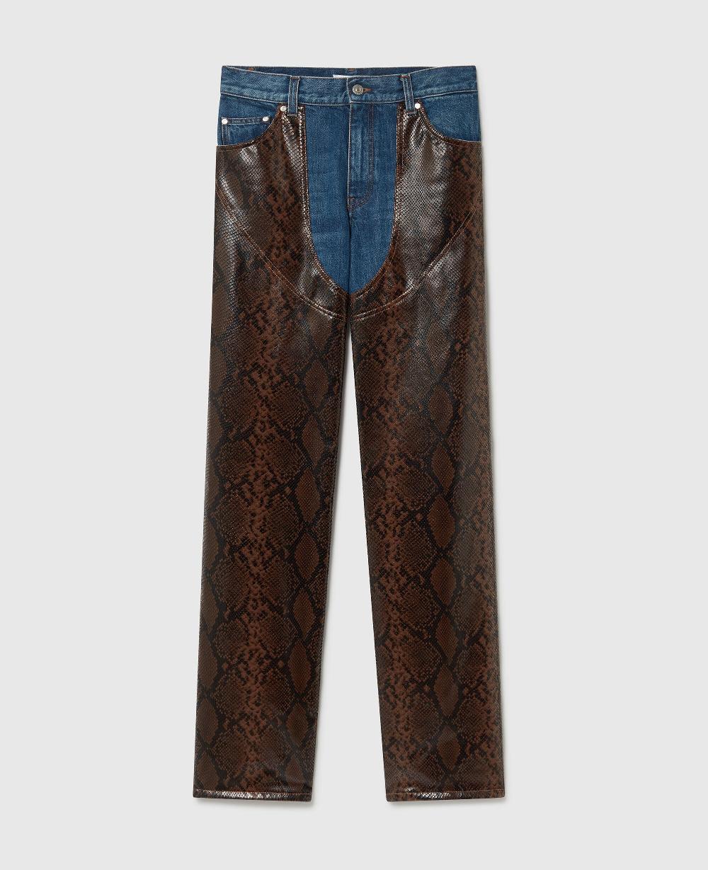 stella Snake Panel Chaps Denim Jeans