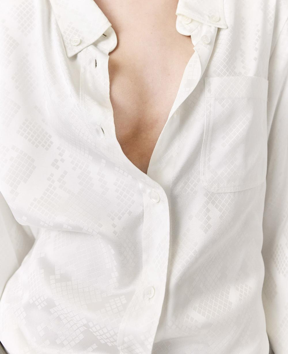 Stella Snake Print Long-Sleeve Shirt