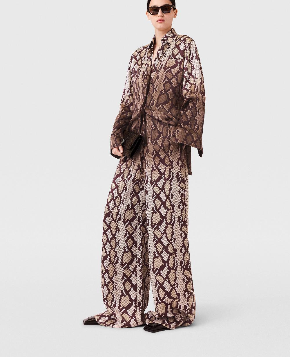 Stella Snake Print Oversized Drawstring Pants