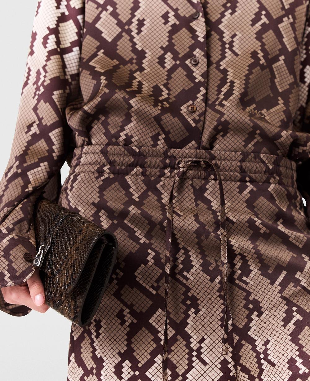 Stella Snake Print Oversized Drawstring Pants