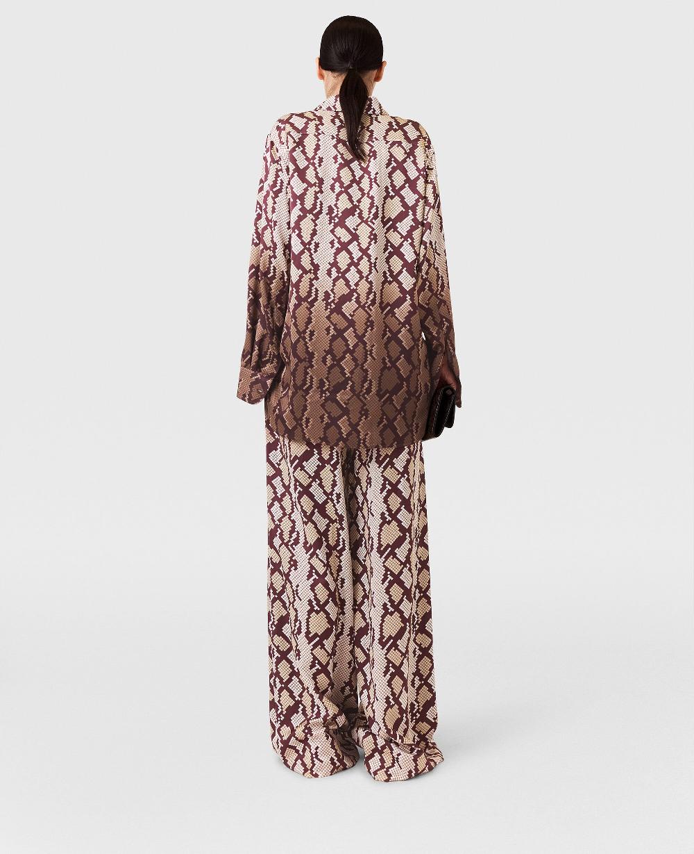 Stella Snake Print Oversized Drawstring Pants