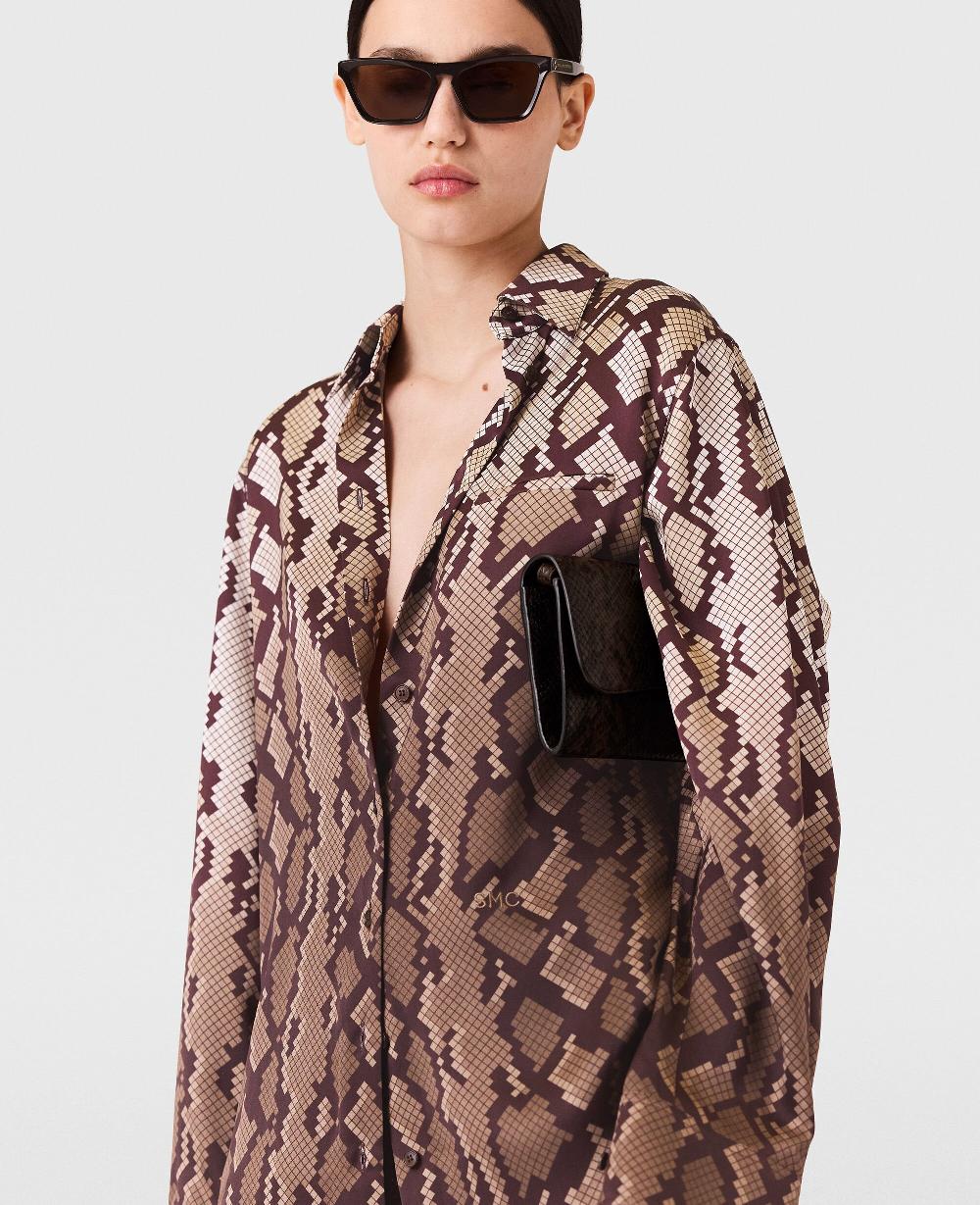 Stella Snake Print Oversized Shirt