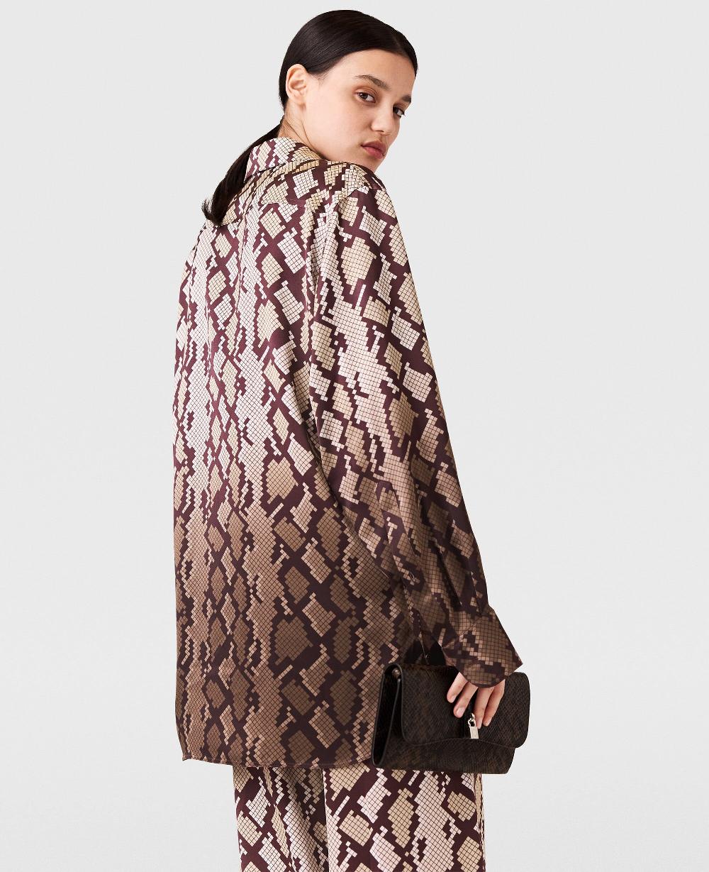 Stella Snake Print Oversized Shirt