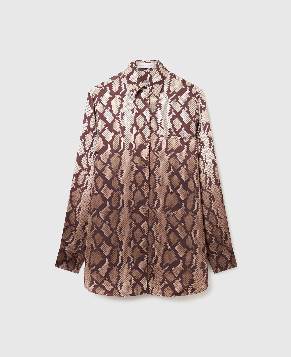 stella Snake Print Oversized Shirt