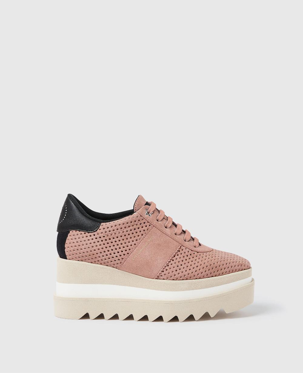 stella Sneak-Elyse Perforated Platform Sneakers
