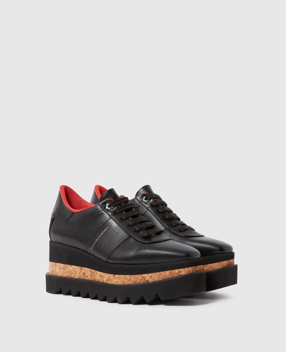 Stella Sneak-Elyse Platform Lace-Up Sneakers