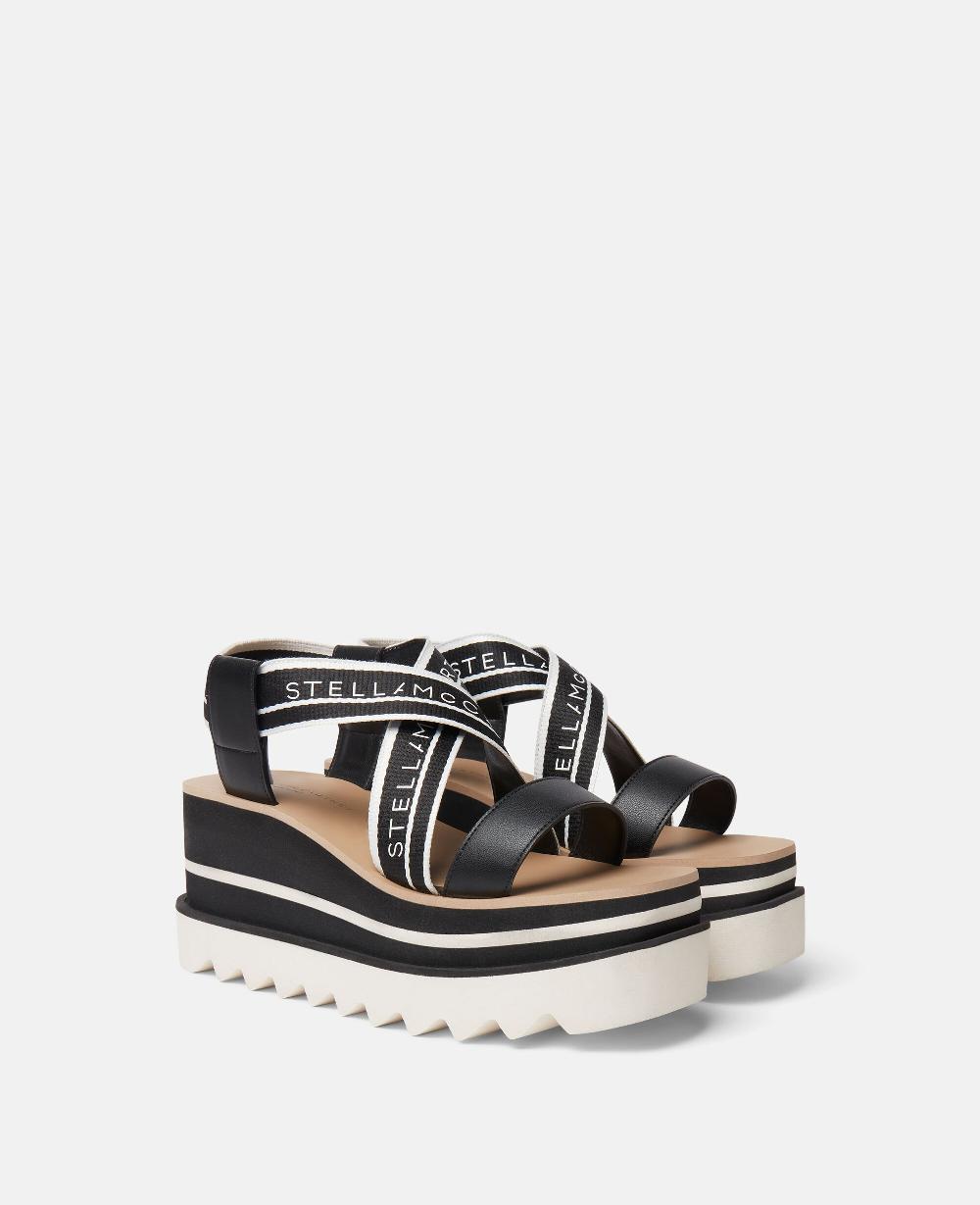 Stella Sneak-Elyse Striped Platform Sandals