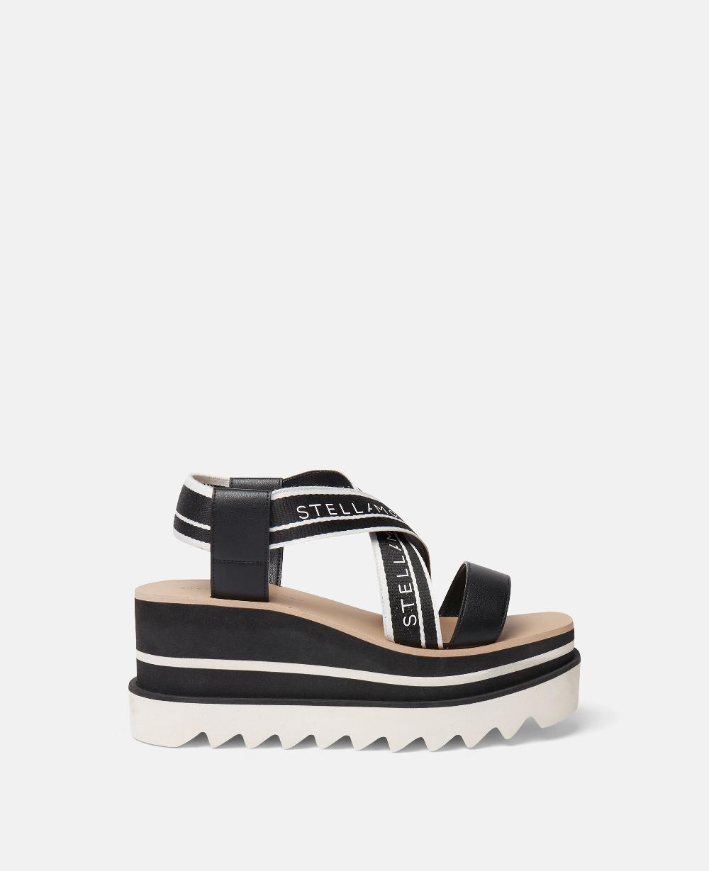 stella Sneak-Elyse Striped Platform Sandals