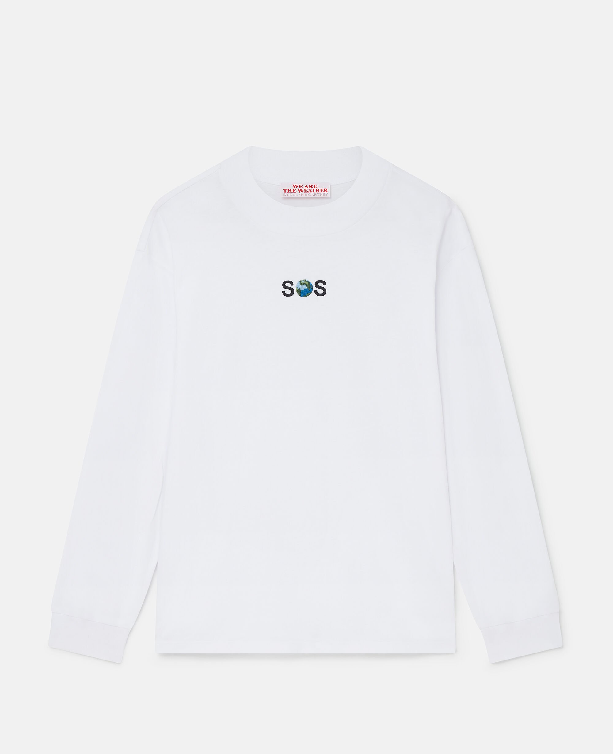 stella SOS Embroidered Long-Sleeve T-Shirt