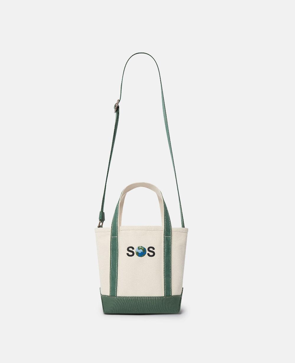 stella SOS Embroidered Small Tote Bag