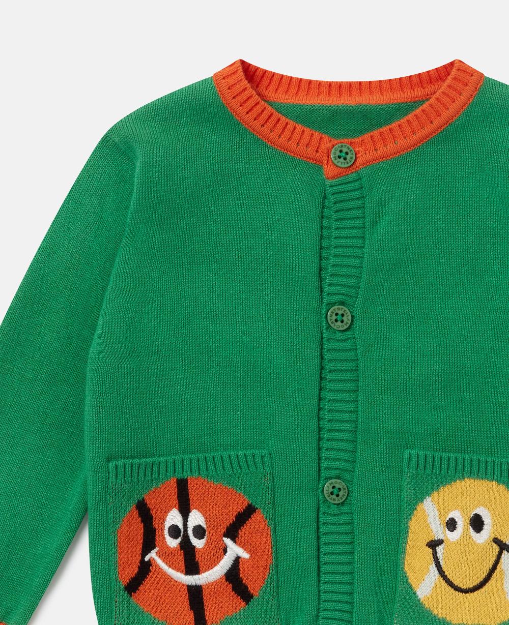 Stella Sports Motif Knitted Cardigan