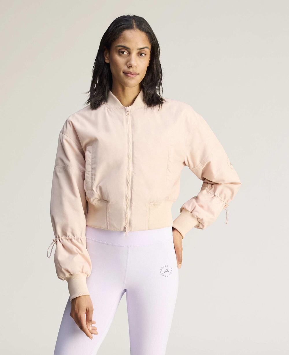 Stella Sportswear Woven Cropped Bomber Jacket