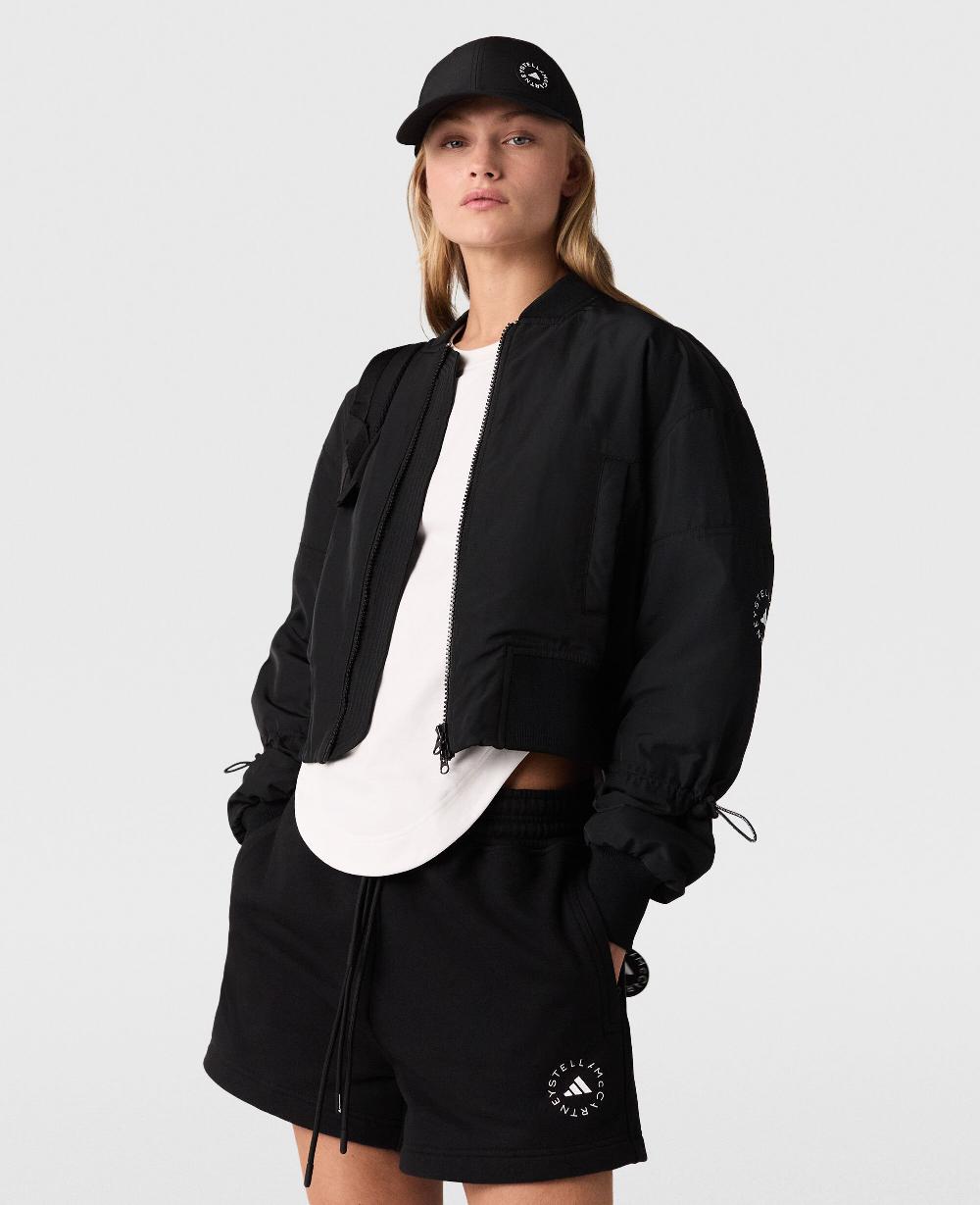 Stella Sportswear Woven Cropped Bomber Jacket