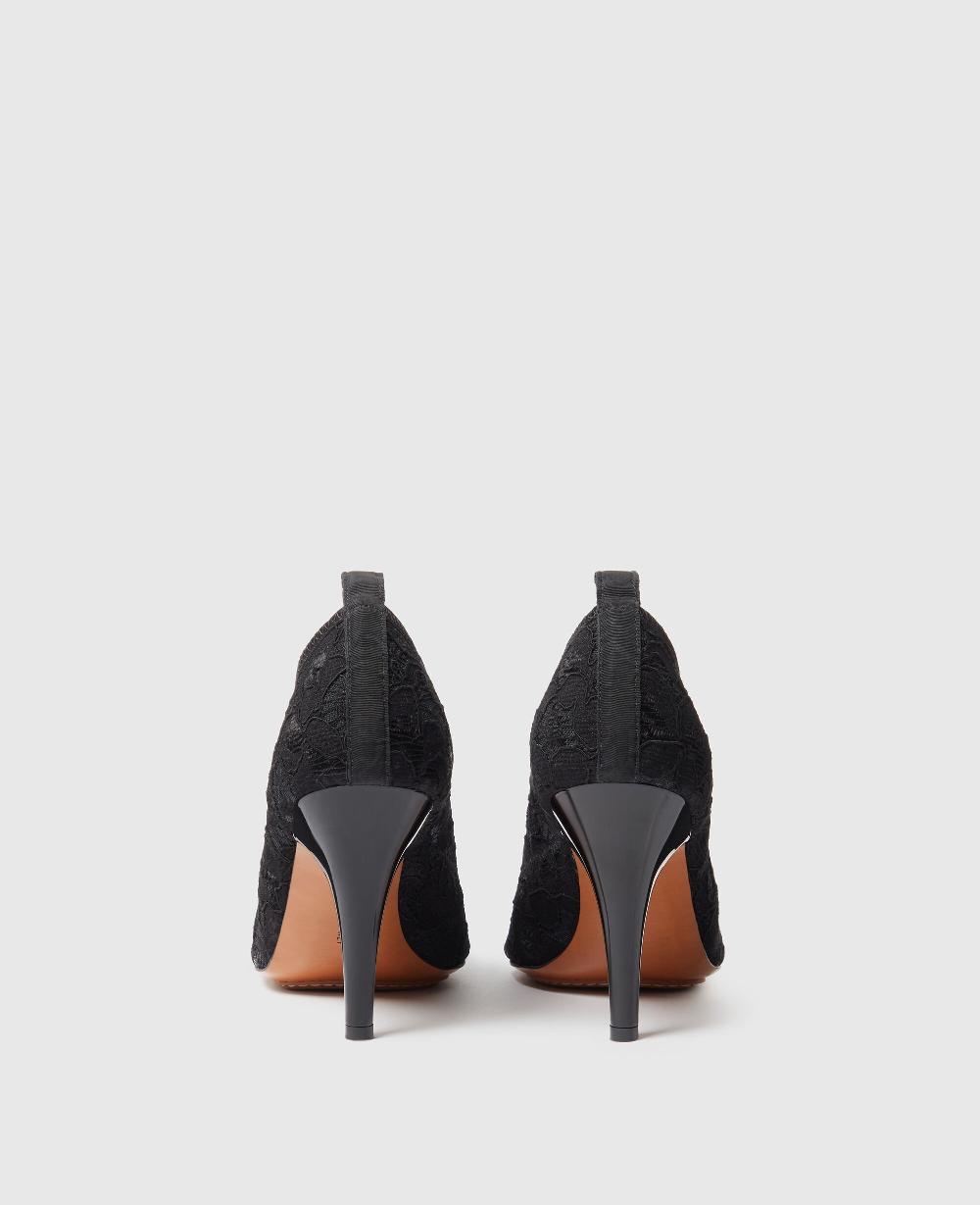 Stella Square-Toe Lace Stiletto Pumps