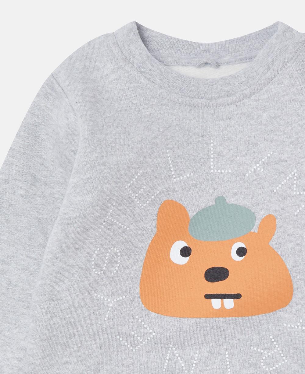 Stella Squirrel Graphic Crewneck Sweatshirt