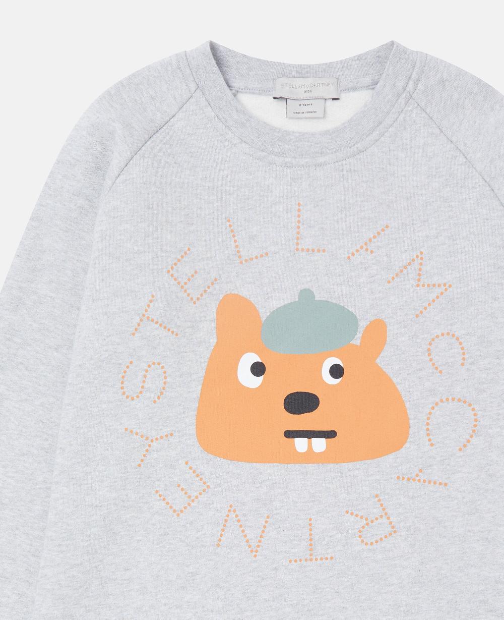 Stella Squirrel Graphic Crewneck Sweatshirt