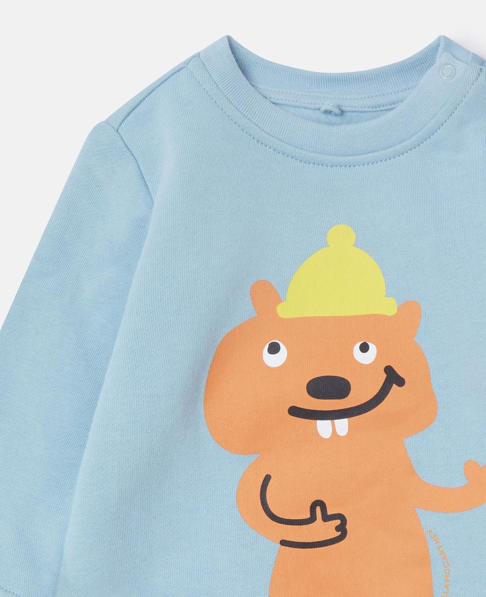 Stella Squirrel Graphic Crewneck Sweatshirt