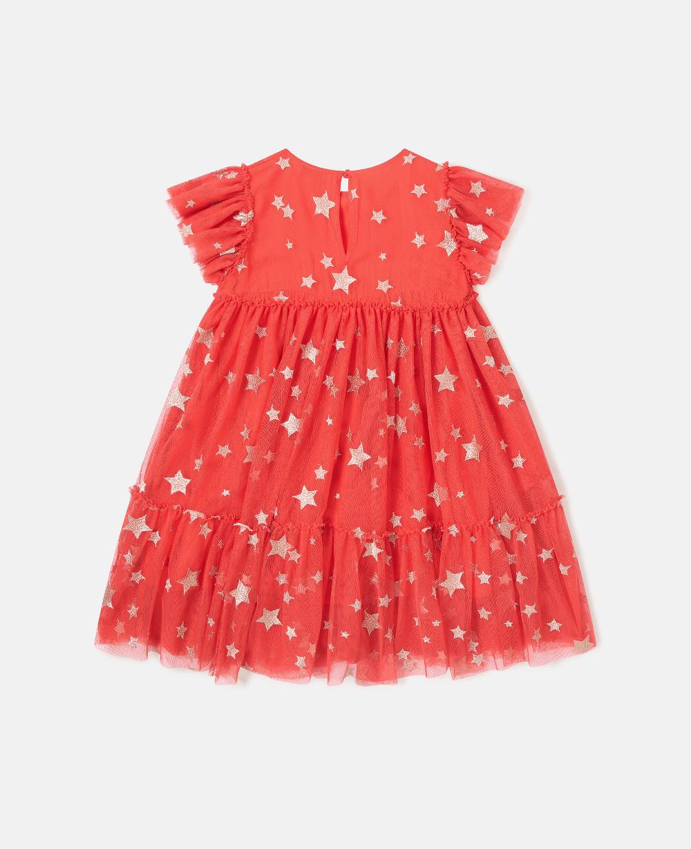 Stella Star-Embroidered Tulle Dress