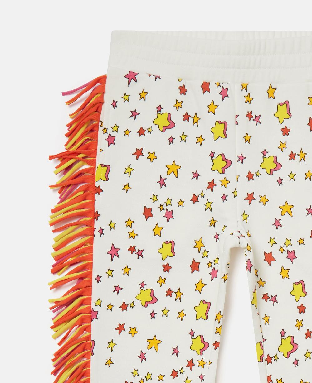 Stella Star Graphic Fringed Drawstring Sweatpants