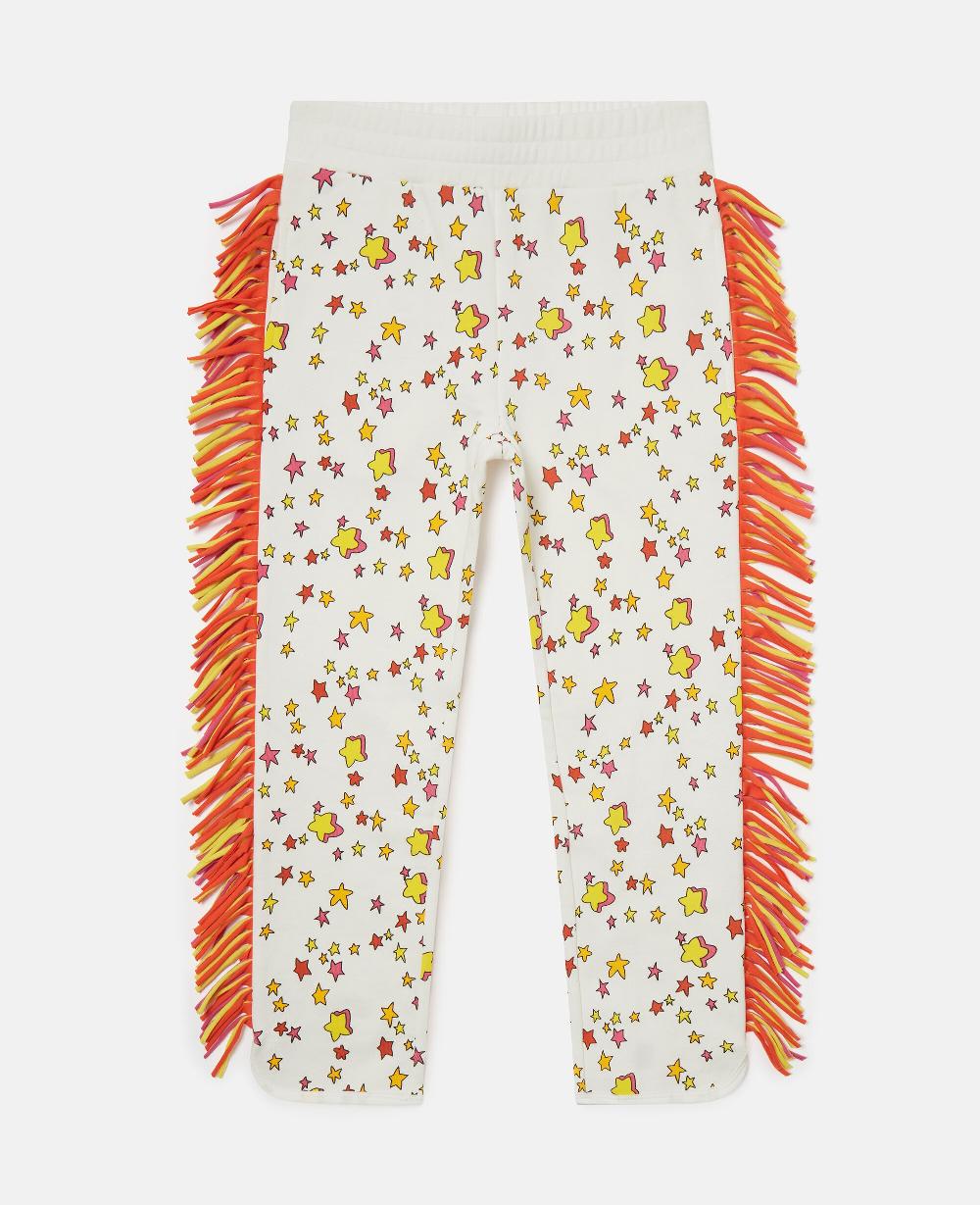 stella Star Graphic Fringed Drawstring Sweatpants