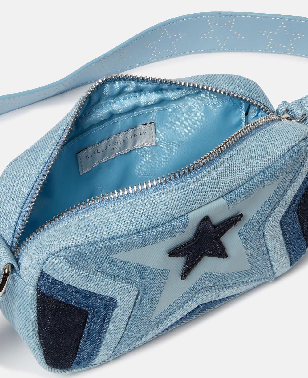 Stella Star Motif Denim Crossbody Bag