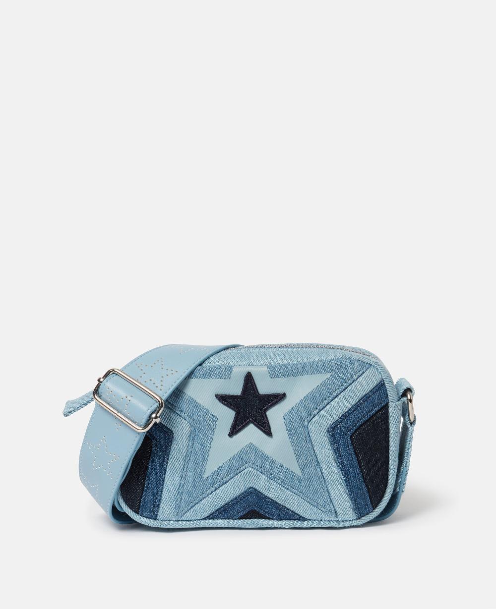 stella Star Motif Denim Crossbody Bag