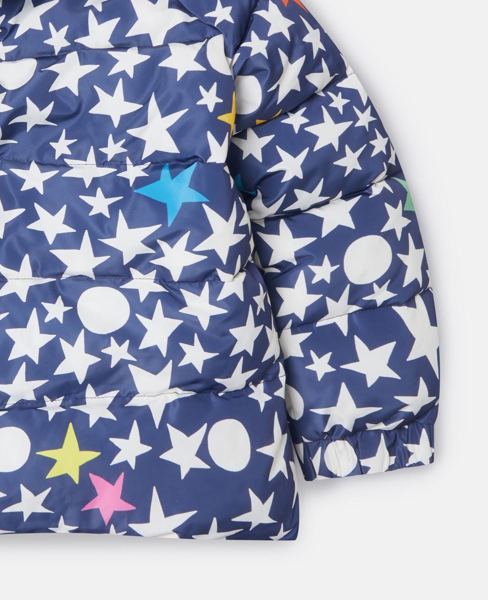 Stella Star Print Hooded Puffer Coat
