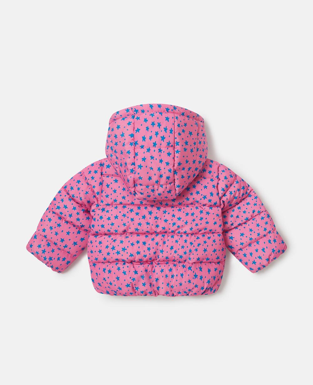 Stella Star Print Hooded Puffer Coat