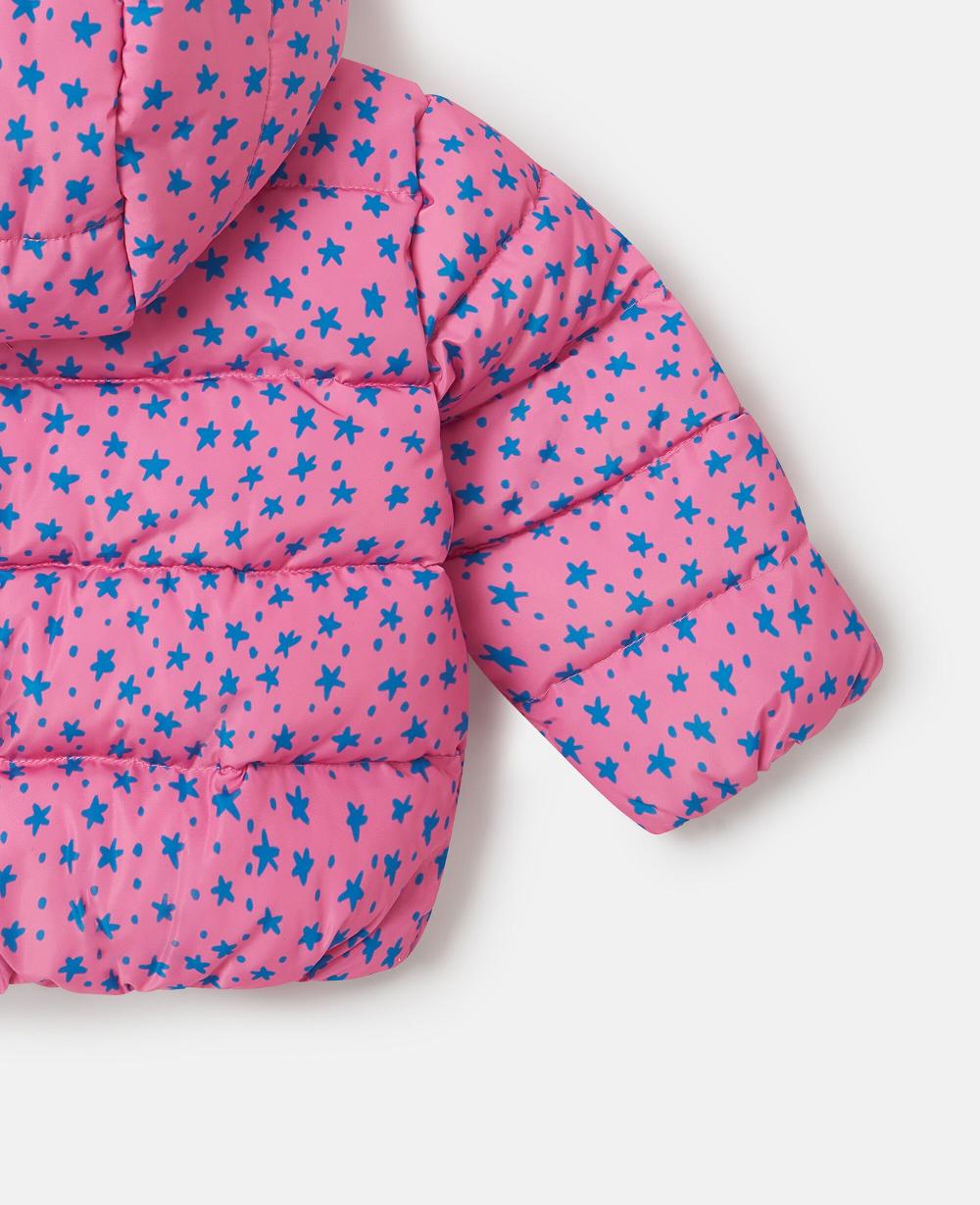Stella Star Print Hooded Puffer Coat