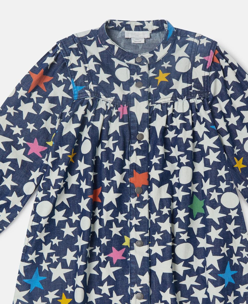 Stella Star Print Long-Sleeve Dress