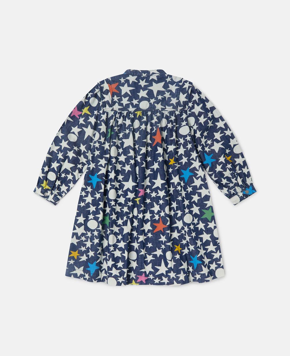 Stella Star Print Long-Sleeve Dress