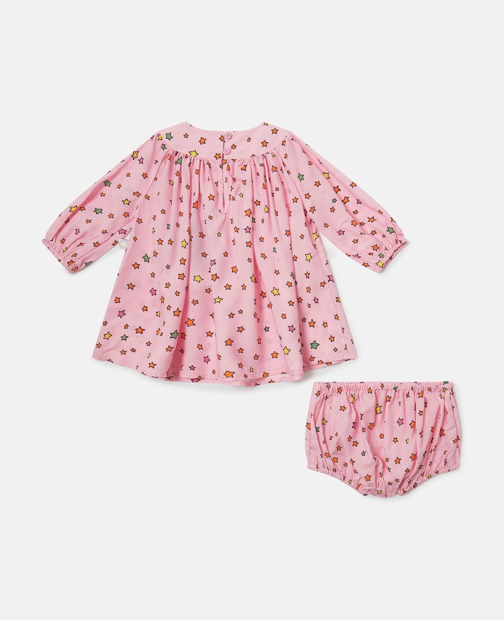 Stella Star Print Long-Sleeve Dress