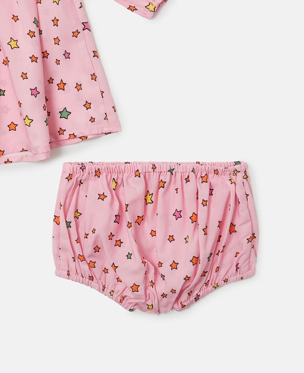 Stella Star Print Long-Sleeve Dress