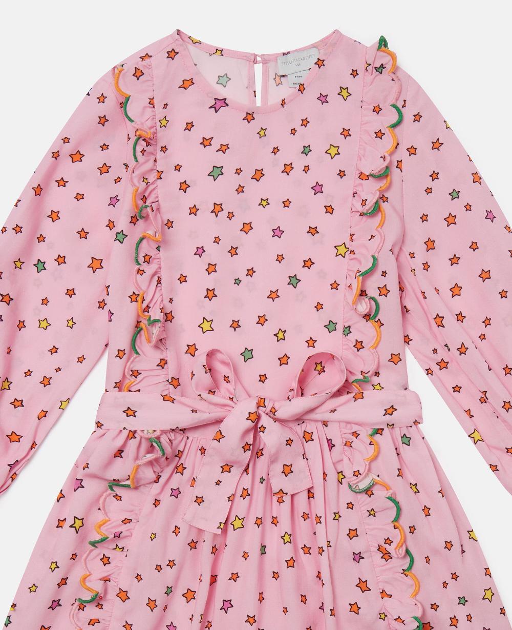 Stella Star Print Long-Sleeve Dress