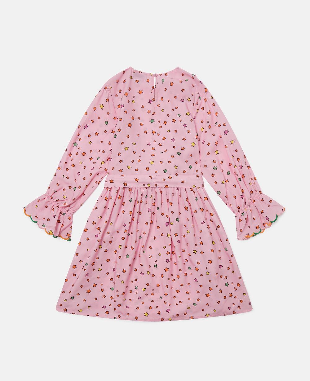 Stella Star Print Long-Sleeve Dress