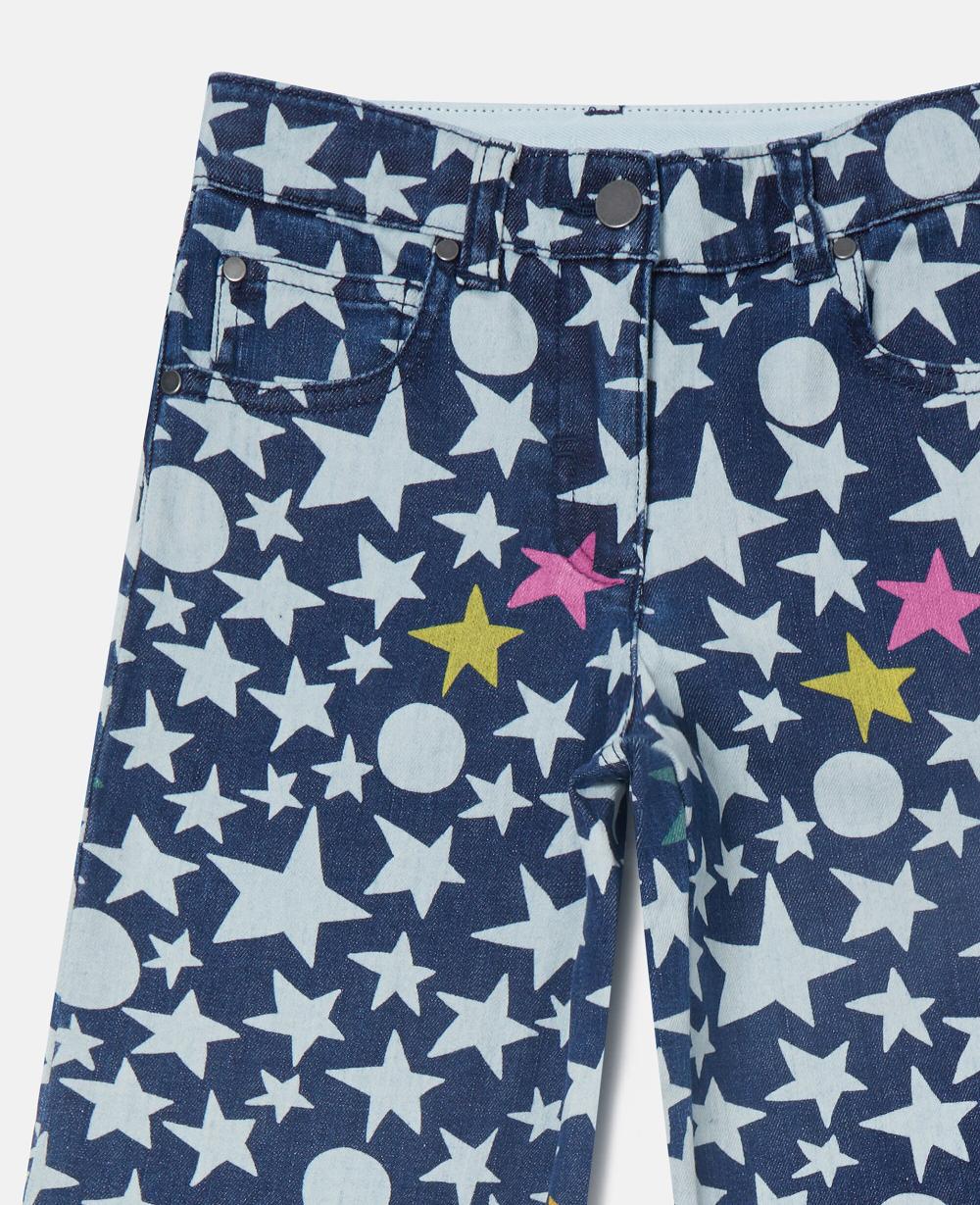 Stella Star Print Straight-Leg Denim Jeans