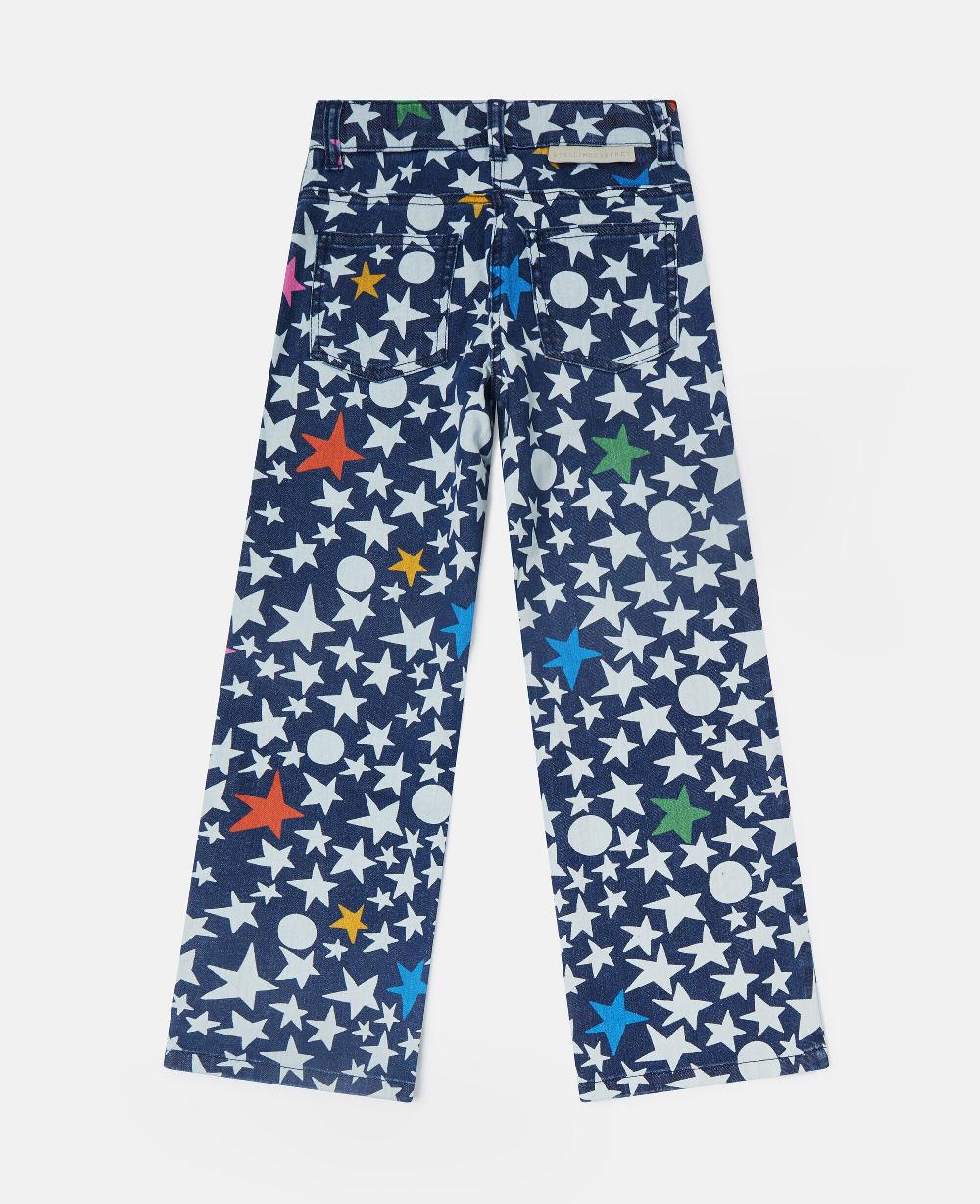 Stella Star Print Straight-Leg Denim Jeans