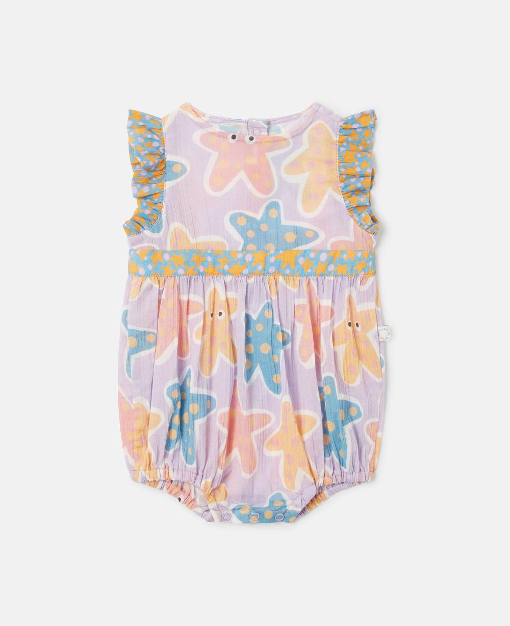 stella Starfish Print Cotton Romper