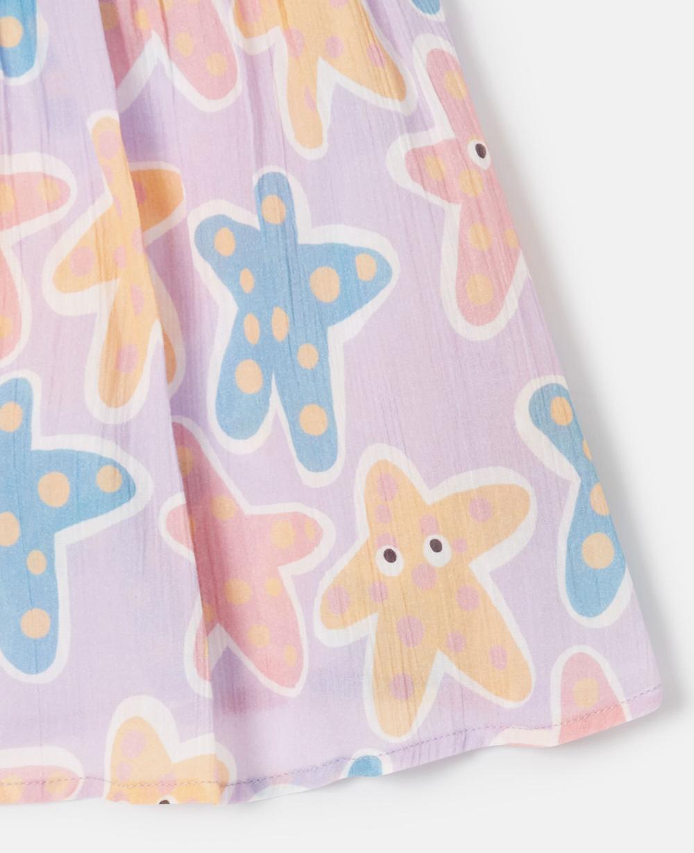 Stella Starfish Print Ruffle Top And Bloomer Set