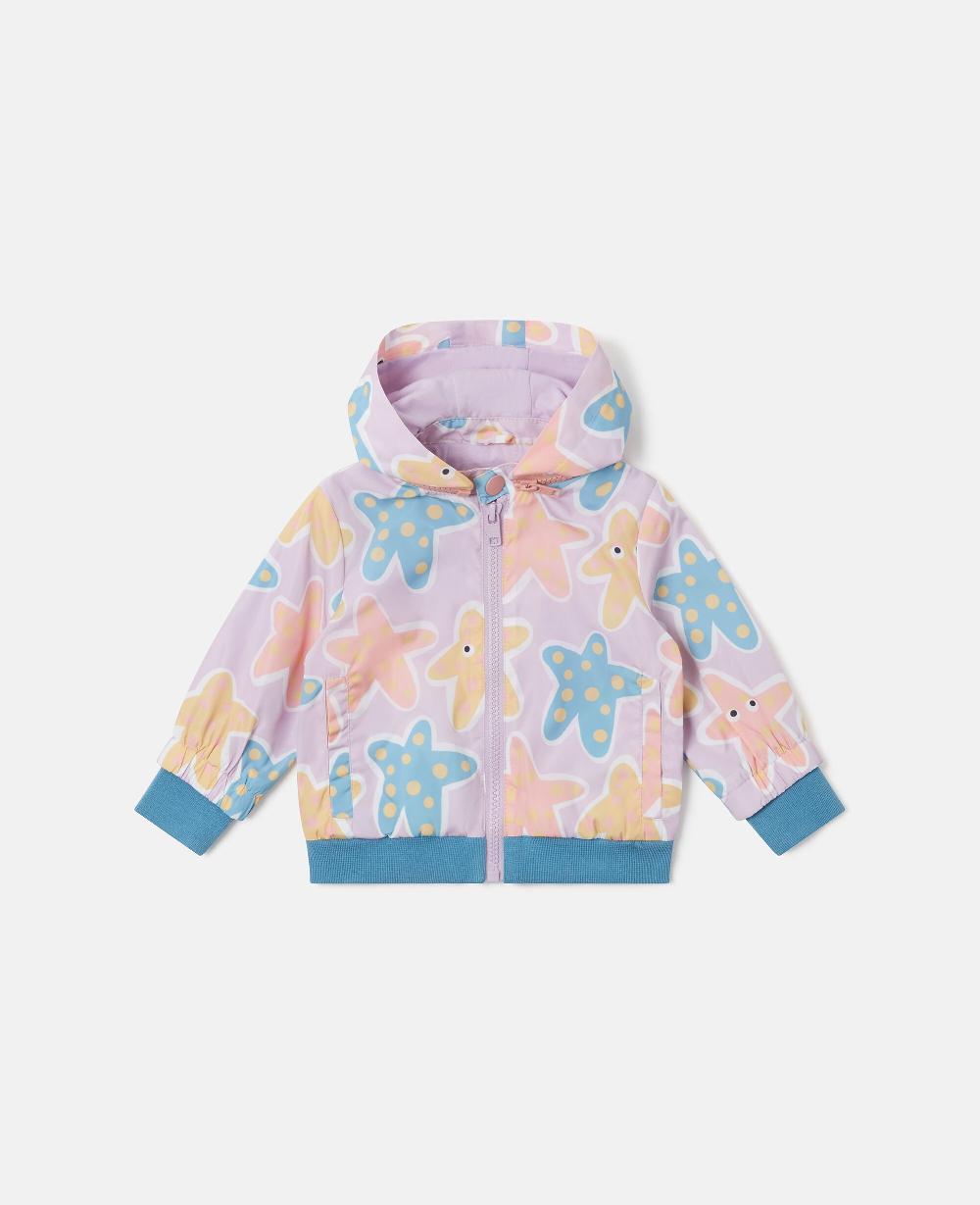 stella Starfish Print Zipper-Up Jacket