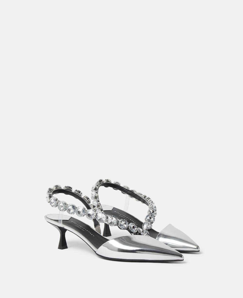 Stella Stella Iconic Crystal D'Orsay Kitten Heels