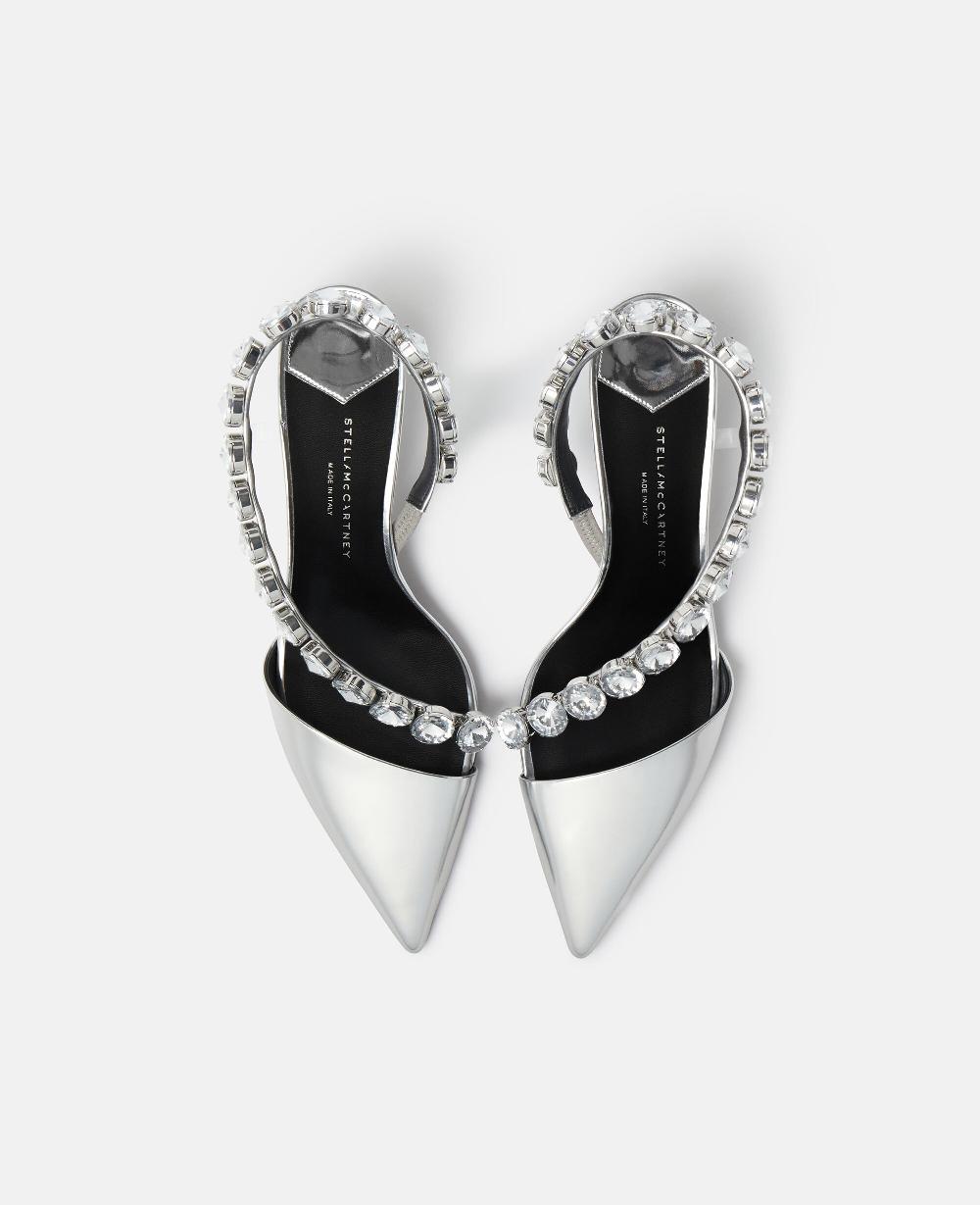 Stella Stella Iconic Crystal D'Orsay Kitten Heels