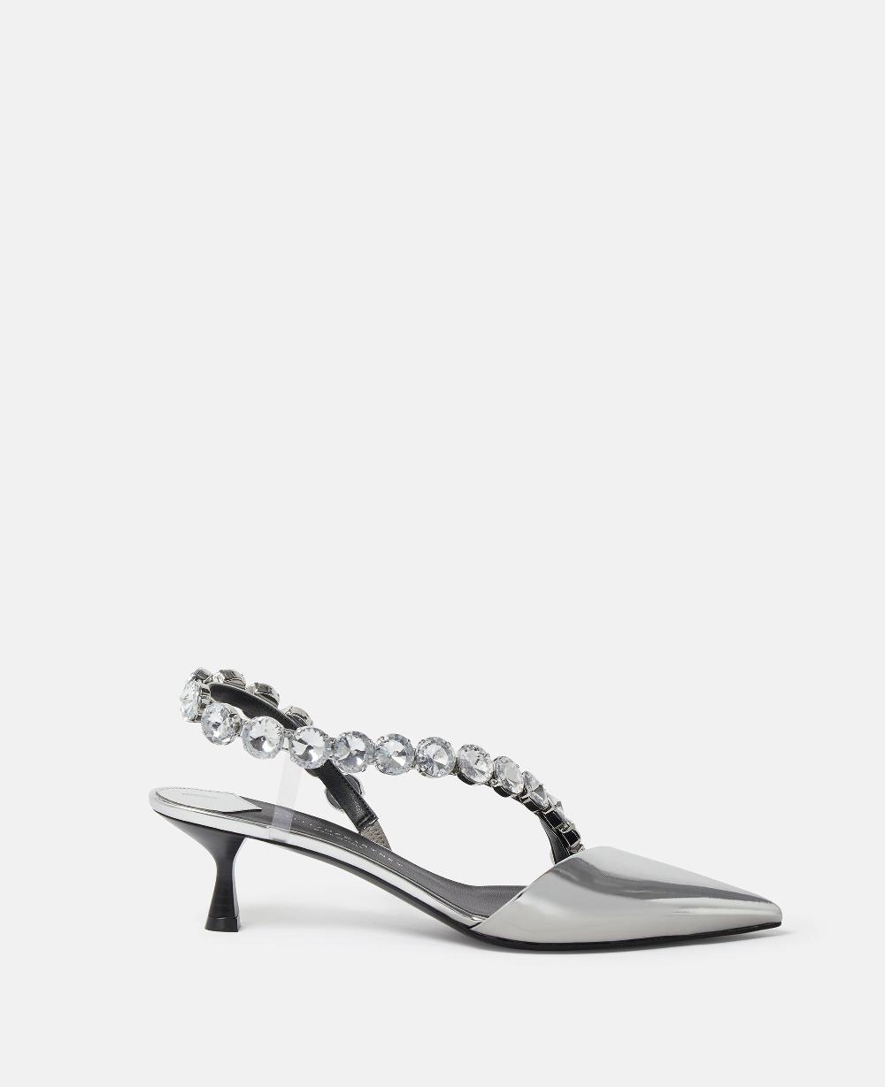 stella Stella Iconic Crystal D'Orsay Kitten Heels