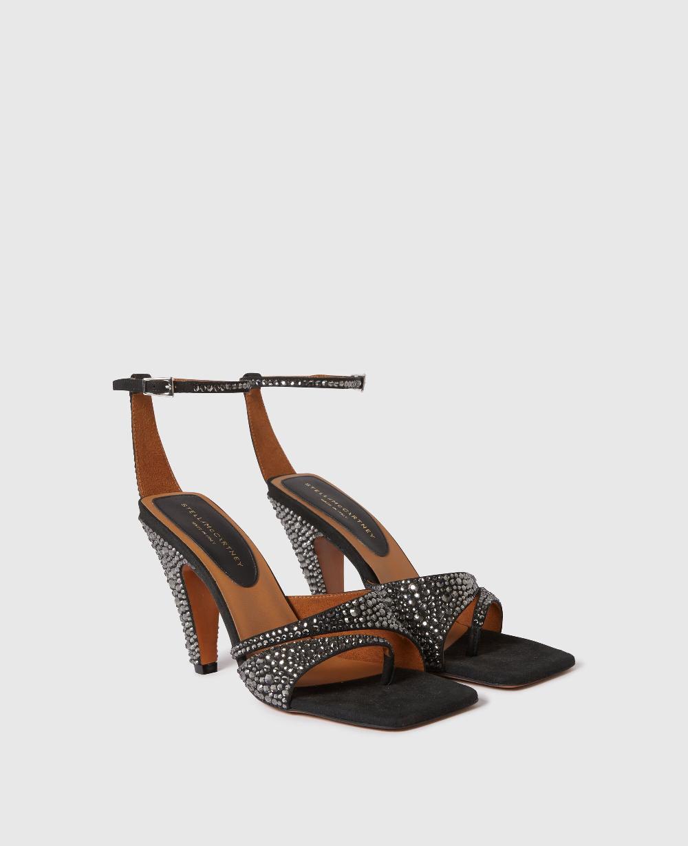 Stella Stella Spur Crystal Hotfix Heeled Pump