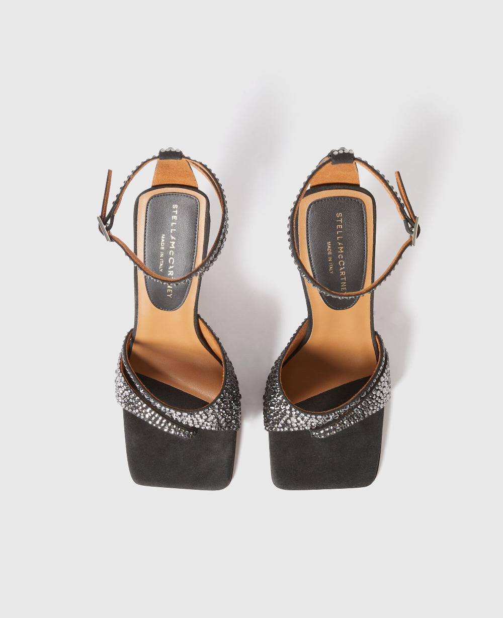 Stella Stella Spur Crystal Hotfix Heeled Pump