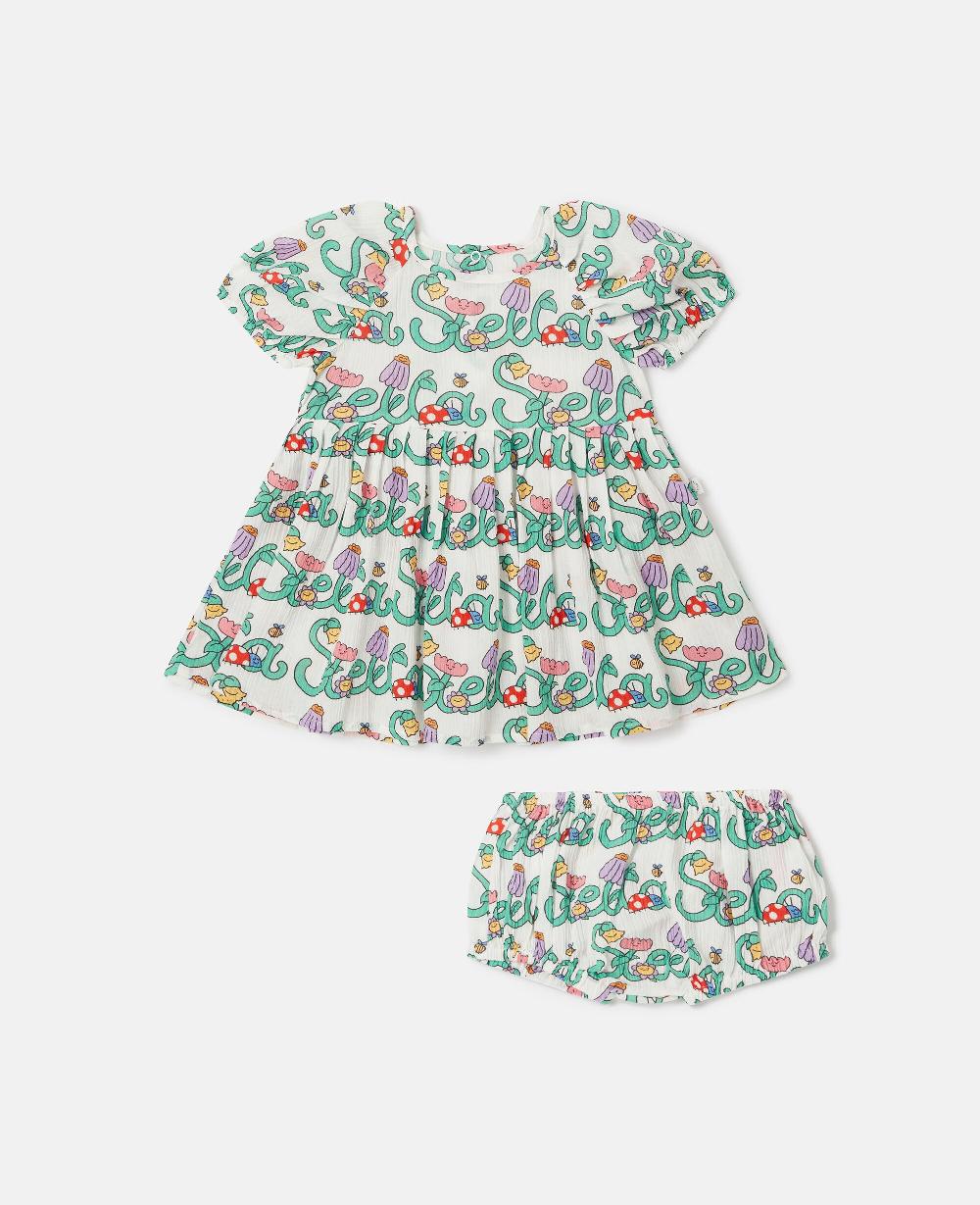 stella Stella Vine Print Dress and Bloomers Set