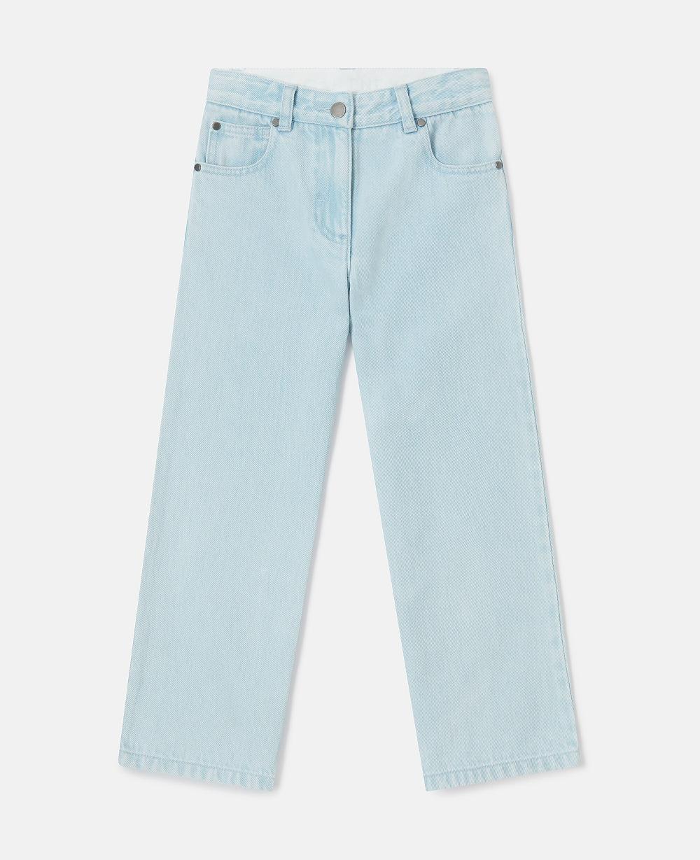 stella Straight-Leg Denim Jeans