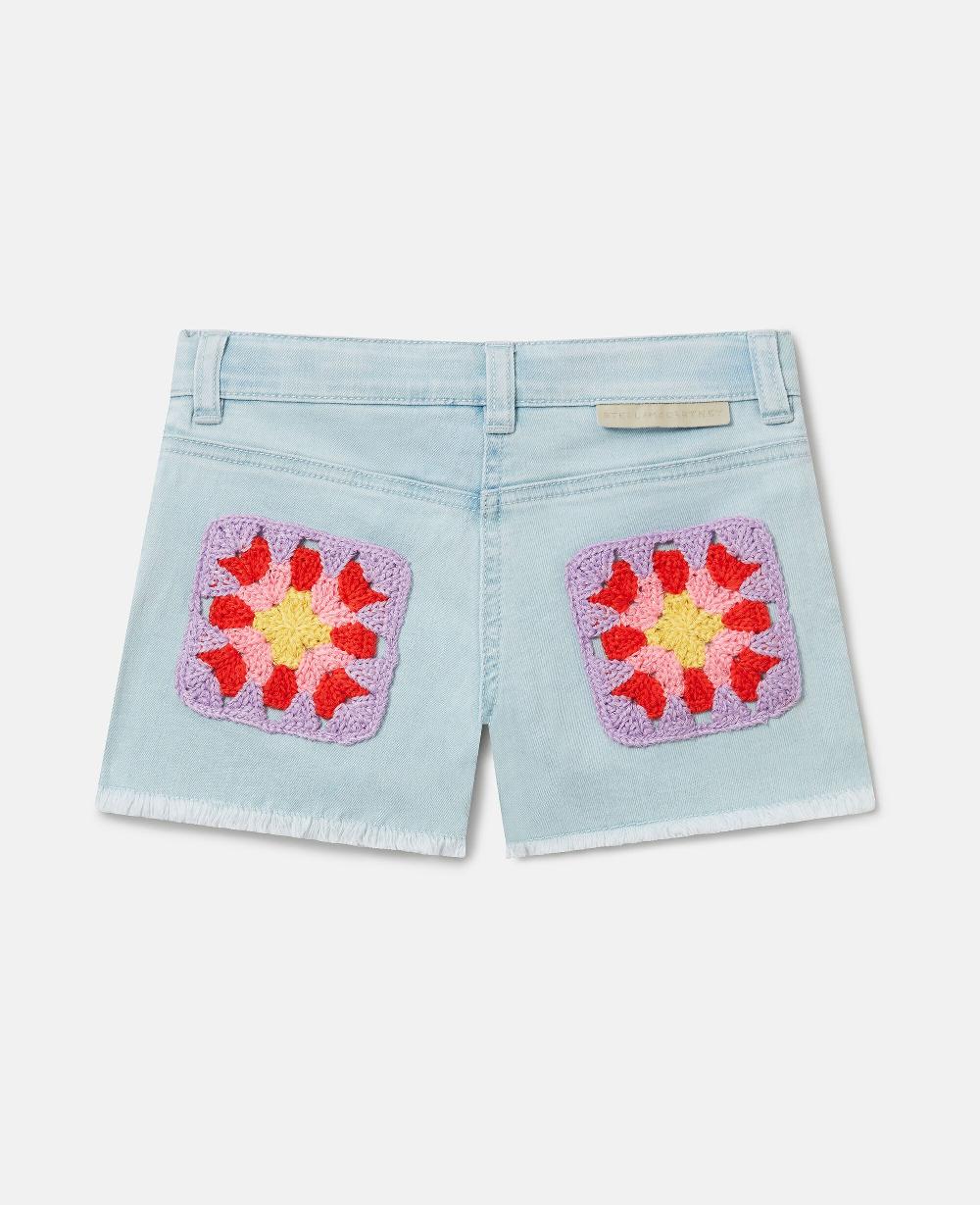Stella Straight-Leg Denim Shorts