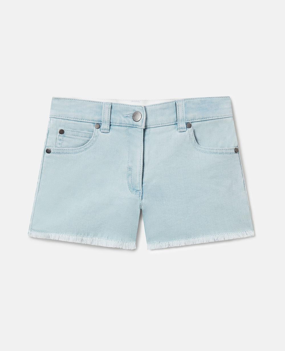 stella Straight-Leg Denim Shorts